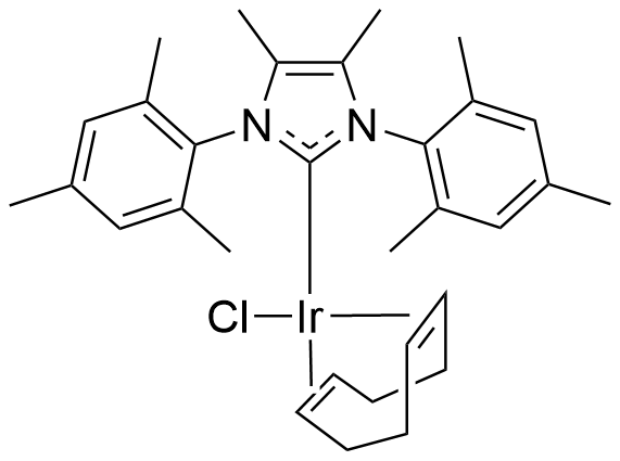 Chloro(1,5-cyclooctadiene)[4,5-dimethyl-1,3-bis(2,4,6-trimethylphenyl)imidazol-2-ylidene] iridium(I)